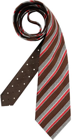 Tommy Hilfiger Herren Krawatte braun College-Streifen