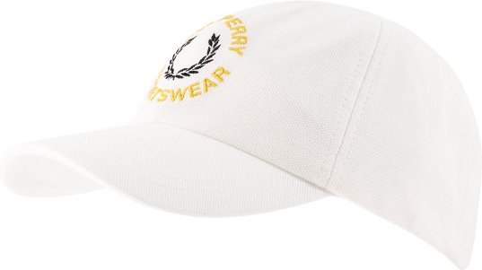 Fred Perry Herren Cap weiß Baumwolle & Mix