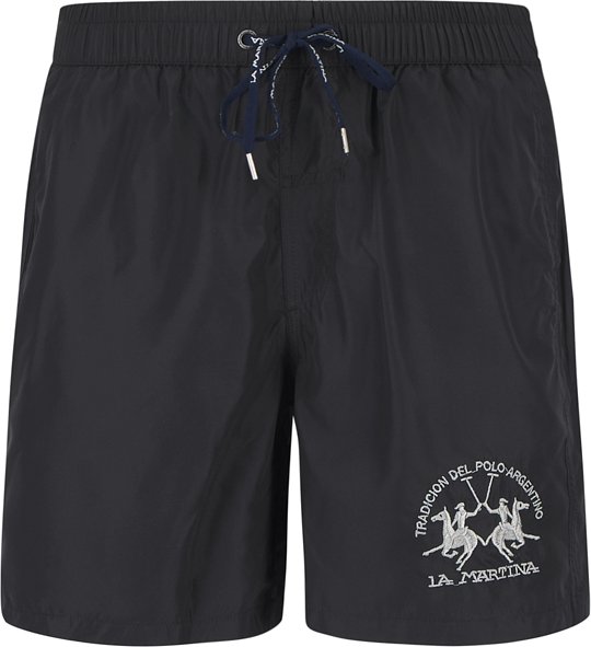 LA MARTINA Herren Bademoden schwarz unifarben