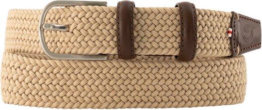 Thumbnail - LA BOUCLE Herren Gürtel beige Textil