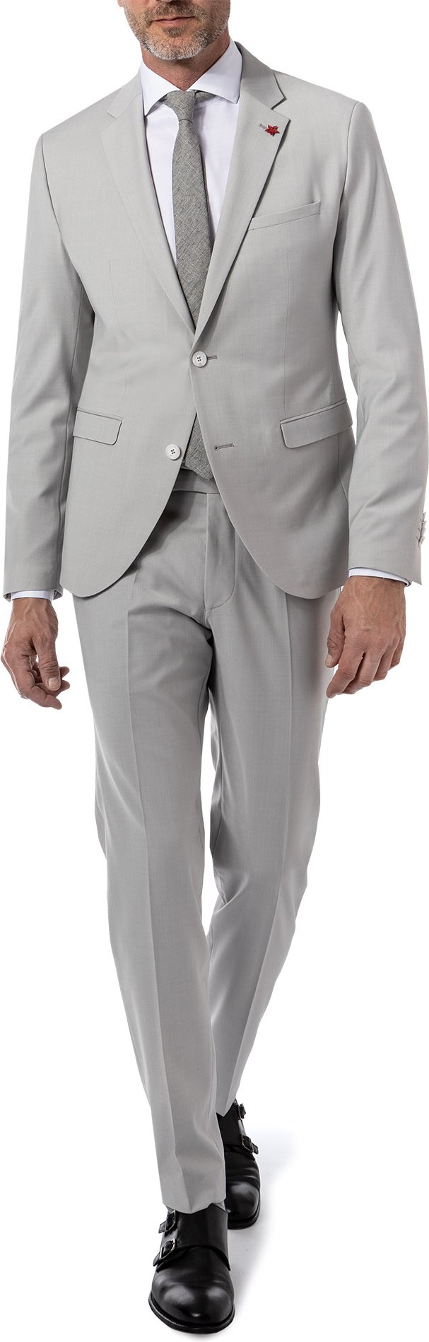 Thumbnail - CINQUE Herren Anzug grau Slim Fit