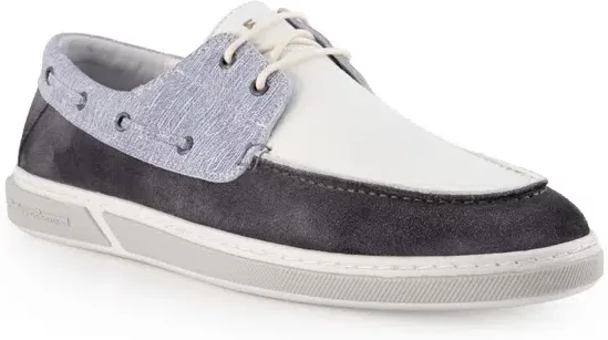 Floris van Bommel Herren Schuhe blau Glattleder