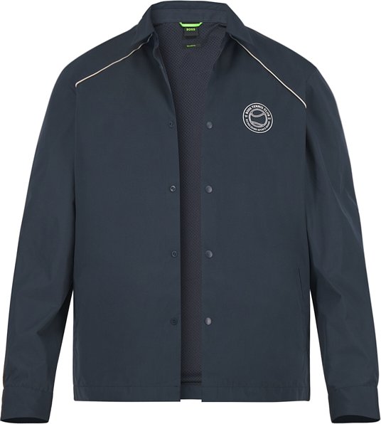 BOSS Green Herren Overshirt blau unifarben