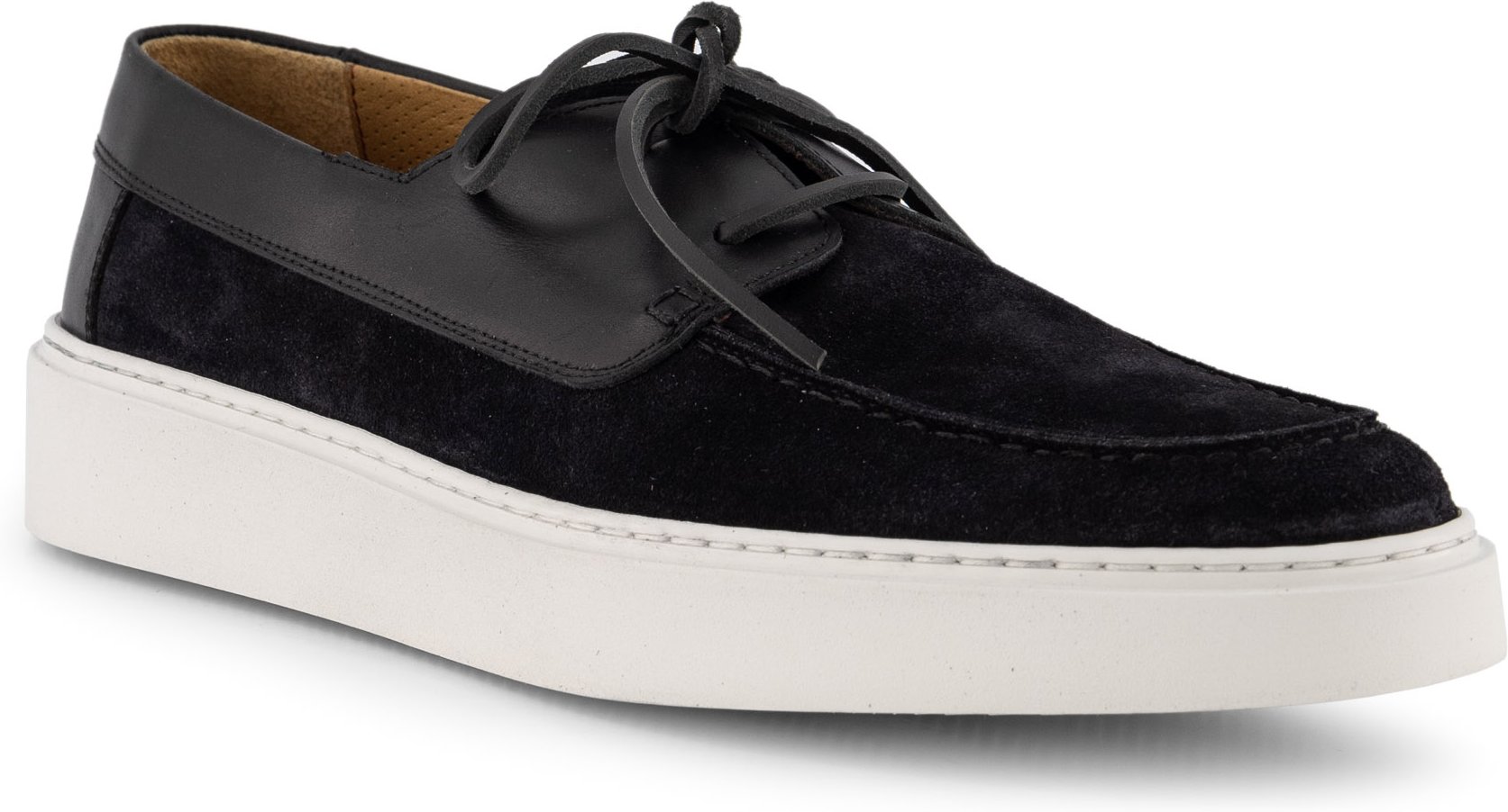 Thumbnail - rosso e nero Herren Sneaker schwarz Glattleder
