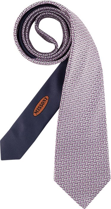 MISSONI Herren Krawatten rosa Gemustert