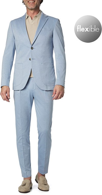 JOOP! Herren Anzug blau meliert Slim Fit