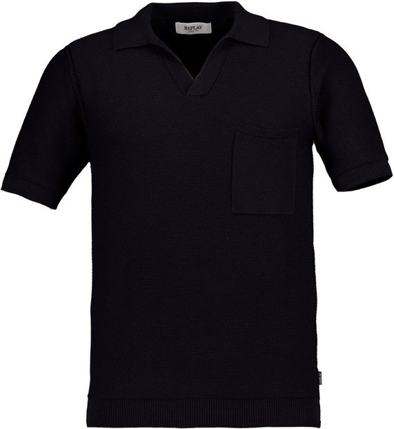 Replay Herren Polo-Shirt schwarz