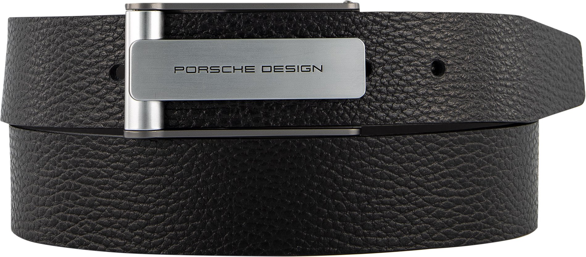 PORSCHE DESIGN Herren Gürtel schwarz Leder geprägt
