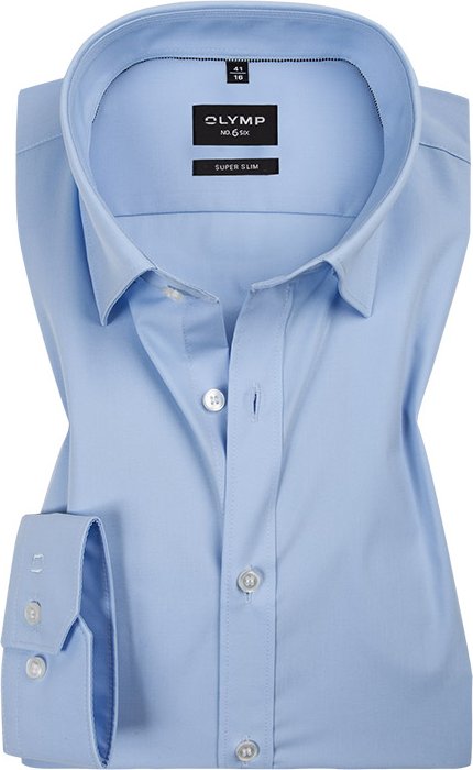 OLYMP Herren Hemd blau Slim Fit