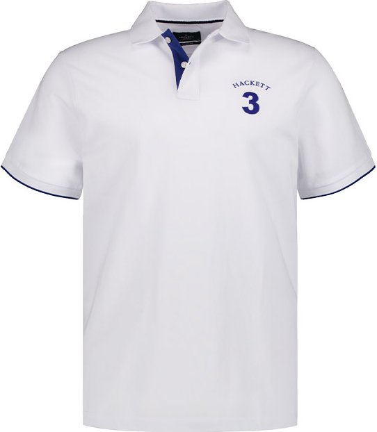 HACKETT Herren Polo-Shirt weiß Classic Fit