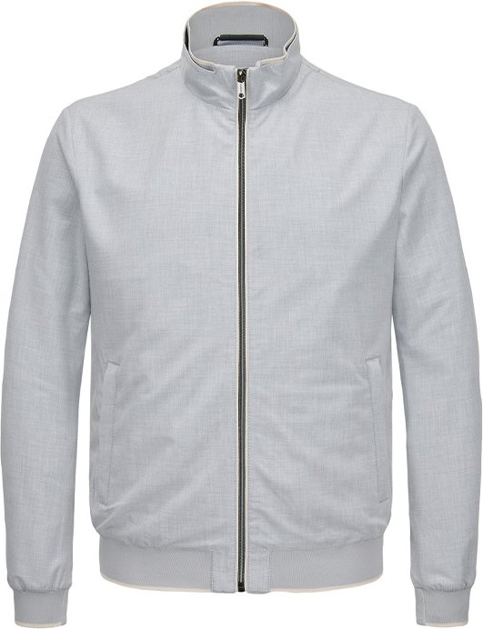 MILESTONE Herren Jacke grau meliert