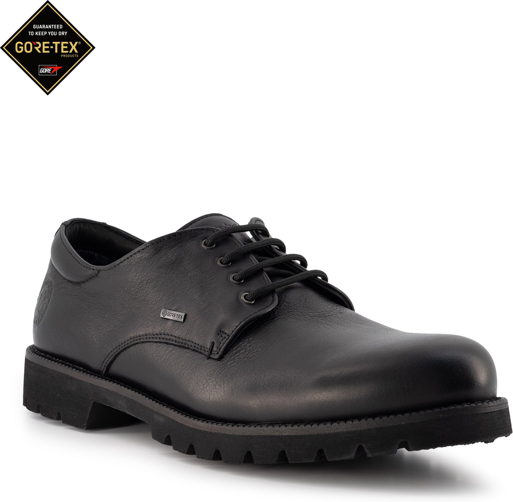 Thumbnail - Panama Jack Herren Schnürschuhe schwarz Glattleder