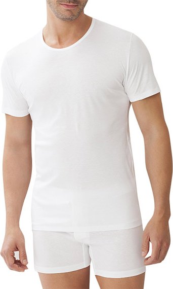 Zimmerli Herren T-Shirt weiß Sea Island Baumwolle unifarben