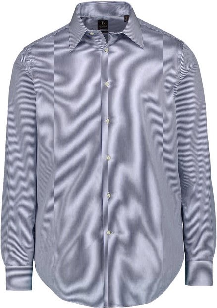 BOGGI MILANO Herren Hemd blau gestreift