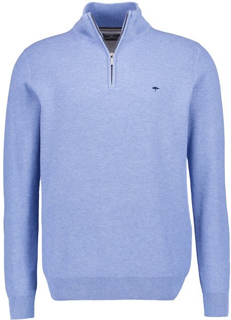 Fynch-Hatton Herren Troyer blau unifarben