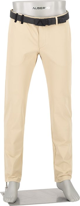 Alberto Golf Herren Golfhose beige Slim Fit