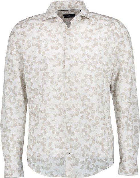 JOOP! Herren Hemd beige geblümt Slim Fit