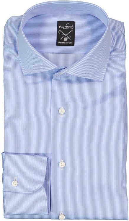 van Laack Herren Hemd blau gestreift