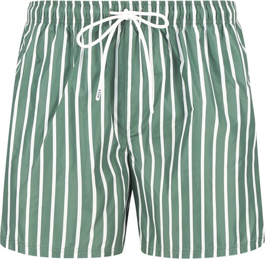 ETON Herren Badeshorts grün Mikrofaser Gestreift
