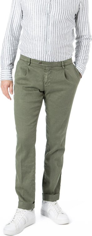 Mason's Herren Bundfaltenhose grün