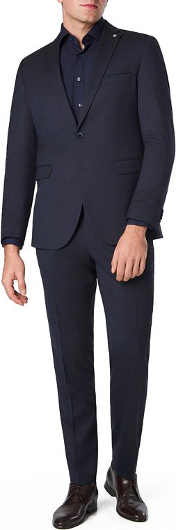 CG Herren Anzüge blau Slim Fit