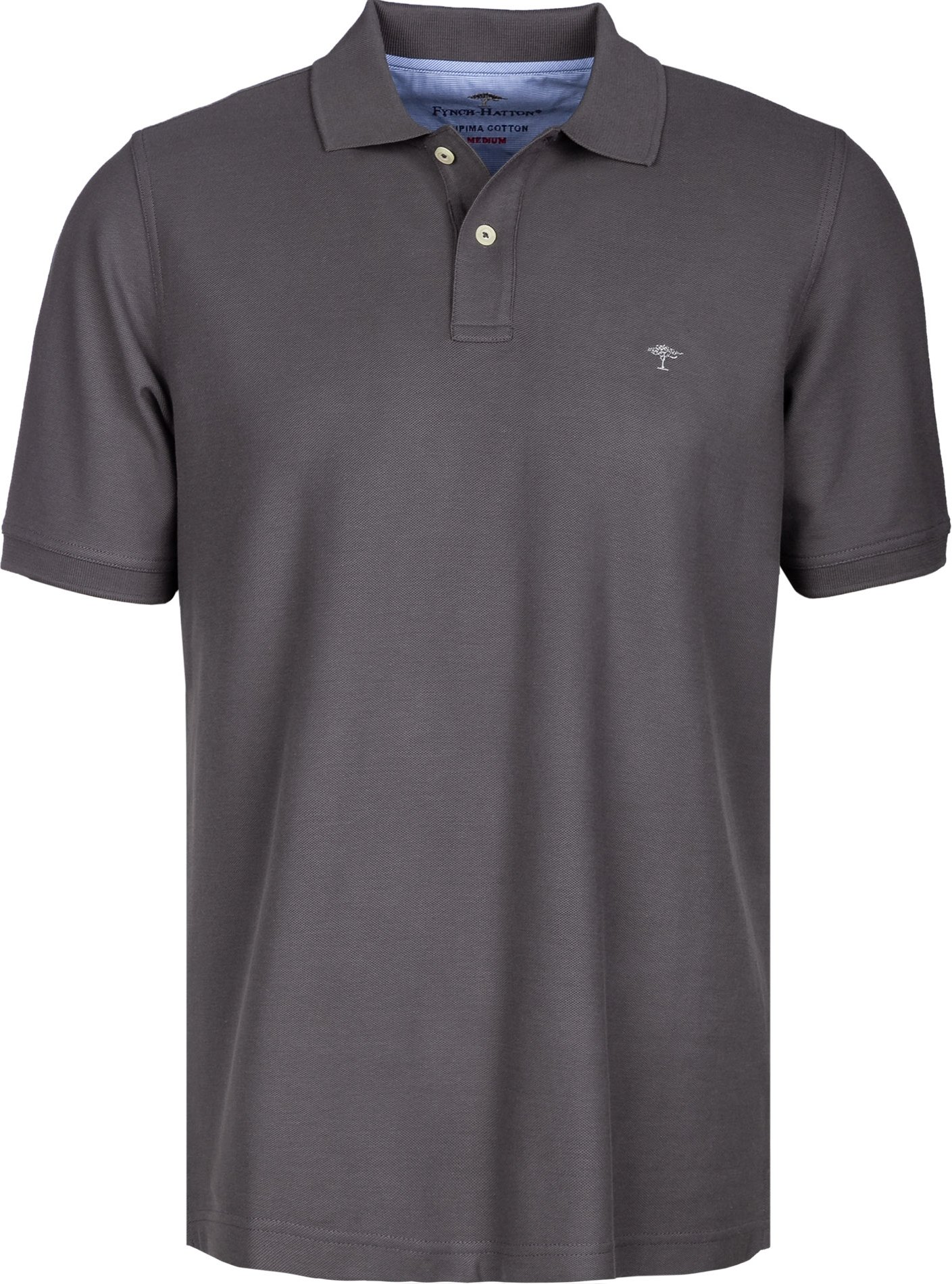 Thumbnail - Fynch-Hatton Herren Polo-Shirt grau