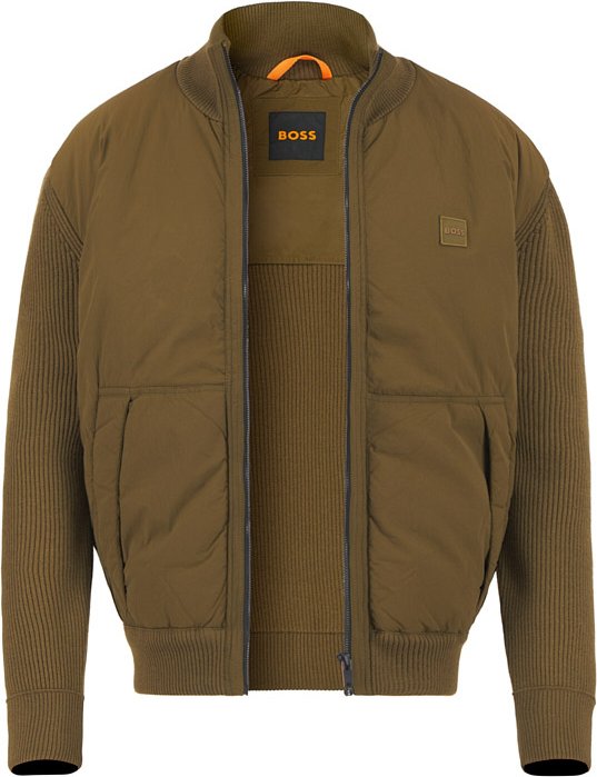 BOSS Orange Herren Jacken grün unifarben