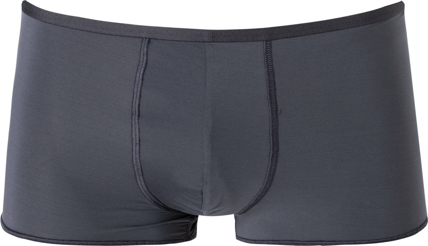 Thumbnail - HOM Herren Trunk grau Mikrofaser/Funktion unifarben