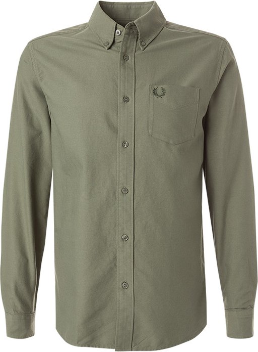 Fred Perry Herren Hemd grün