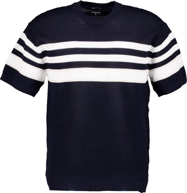 Strellson Herren T-Shirts blau gestreift