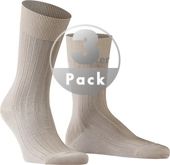 Thumbnail - Falke Herren Socke beige Baumwolle & Mix unifarben