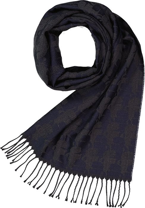 KARL LAGERFELD Herren Schal blau gemustert