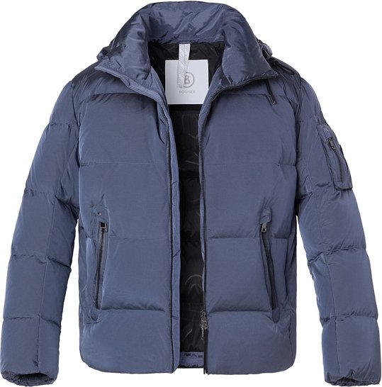 BOGNER Herren Jacke blau unifarben
