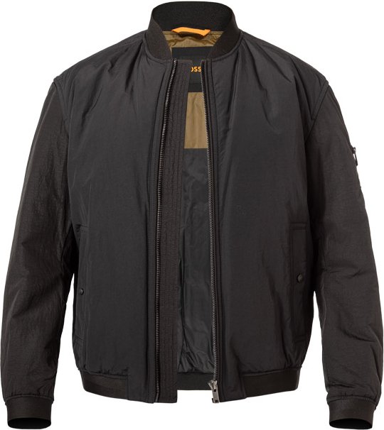 BOSS Orange Herren Jacke schwarz unifarben