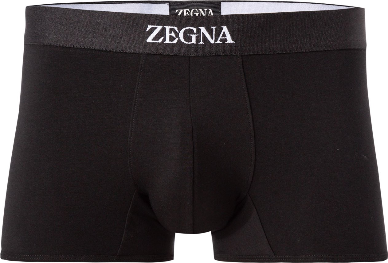 Ermenegildo Zegna Herren Trunk schwarz Baumwolle & Mix unifarben