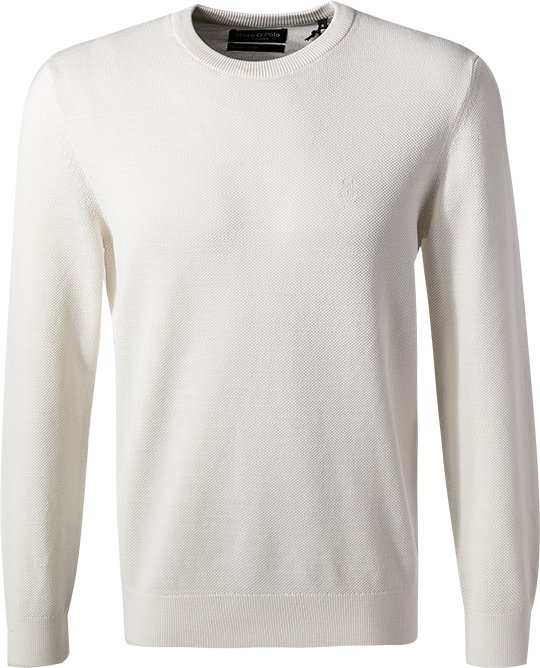 Thumbnail - Marc O'Polo Herren Pullover weiß unifarben