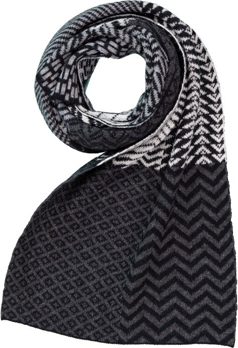DANTE Herren Schal grau gemustert