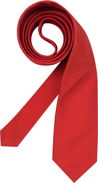 Ascot Herren Krawatte orange unifarben