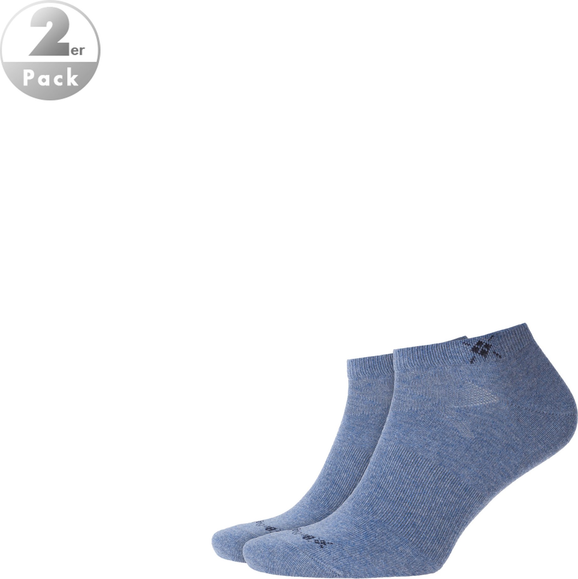 Burlington Herren Socken blau Baumwolle & Mix