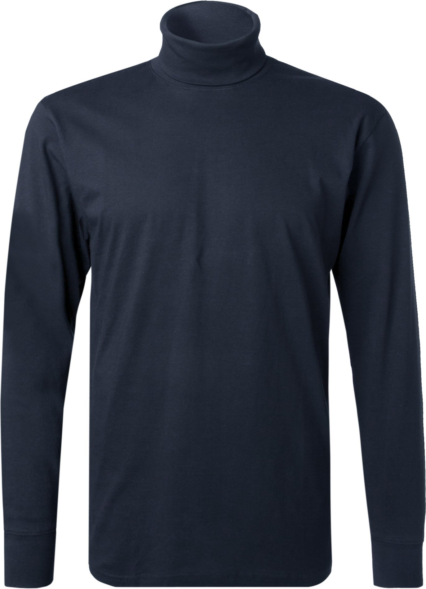 Thumbnail - RAGMAN Herren Rollkragenshirt blau unifarben