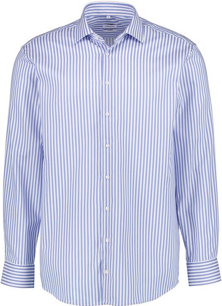 Seidensticker Herren Hemd blau gestreift Comfort Fit