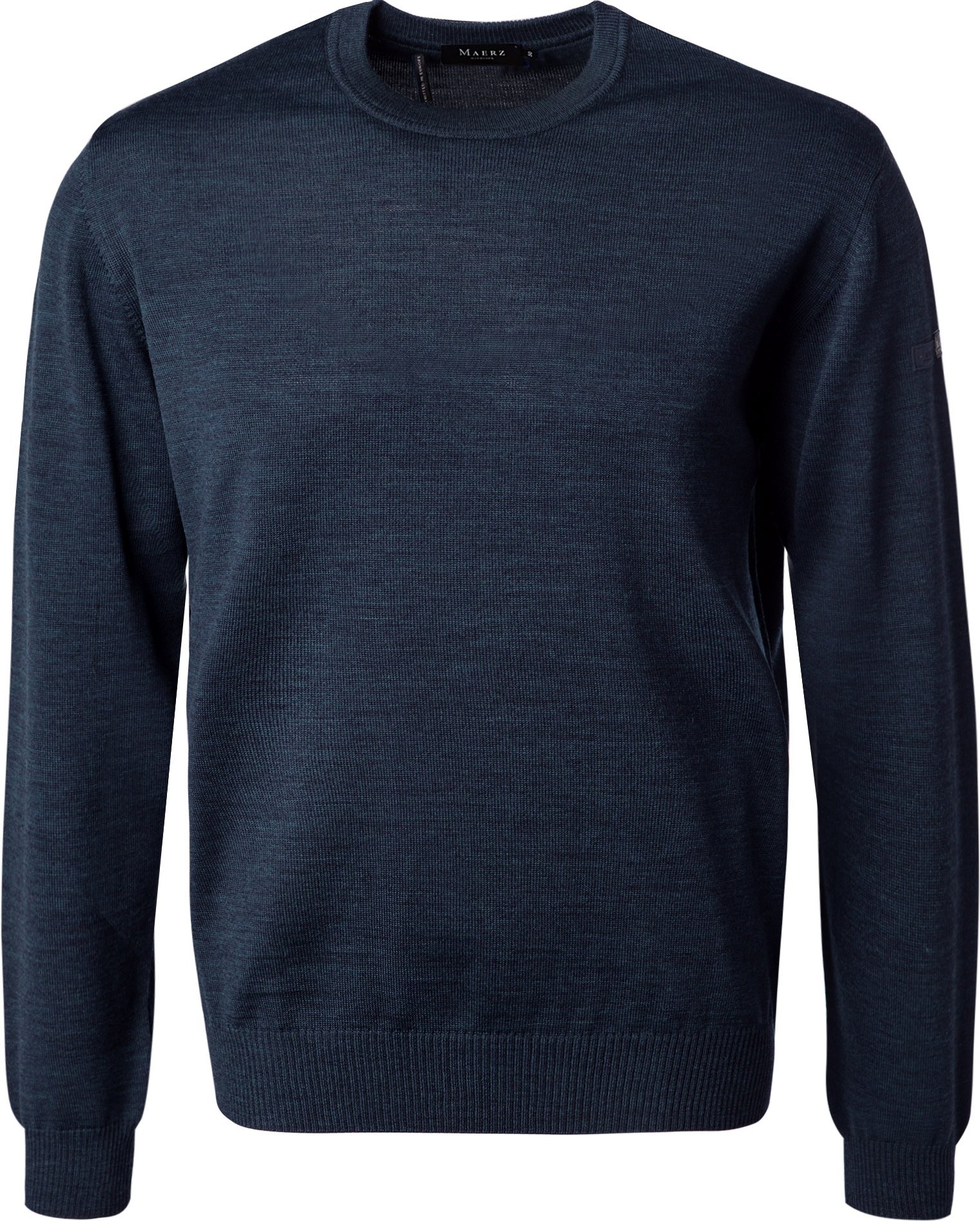 Thumbnail - MAERZ Muenchen Herren Pullover blau unifarben