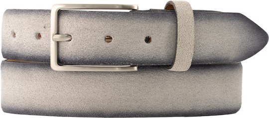 Lindenmann Herren Gürtel grau Nubuk