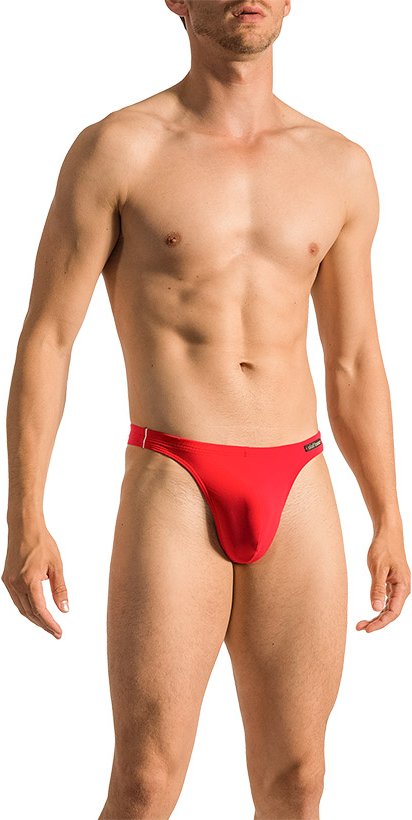 Olaf Benz Herren Sunstring rot Mikrofaser unifarben