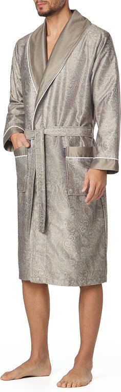 Morgenstern Herren Bademäntel/-tücher beige Gemustert