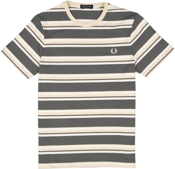 Fred Perry Herren T-Shirt beige gestreift