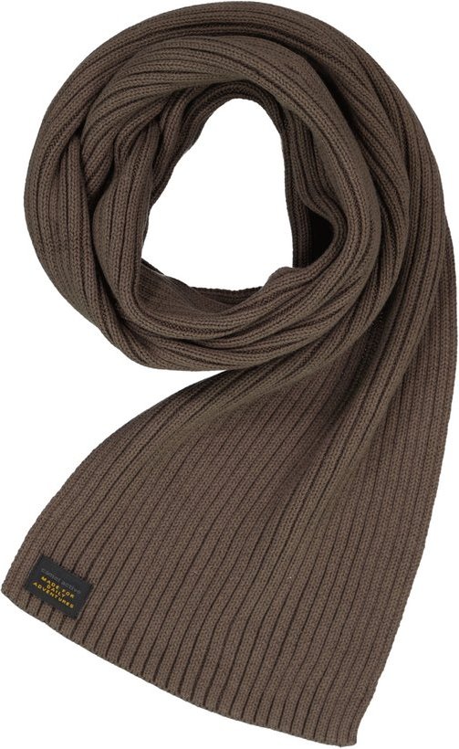 camel active Herren Schal grau Baumwolle & Mix