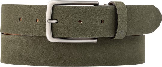 Alberto Herren Gürtel grün Veloursleder