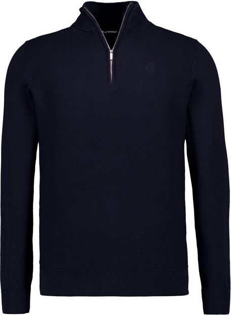 KARL LAGERFELD Herren Troyer blau unifarben