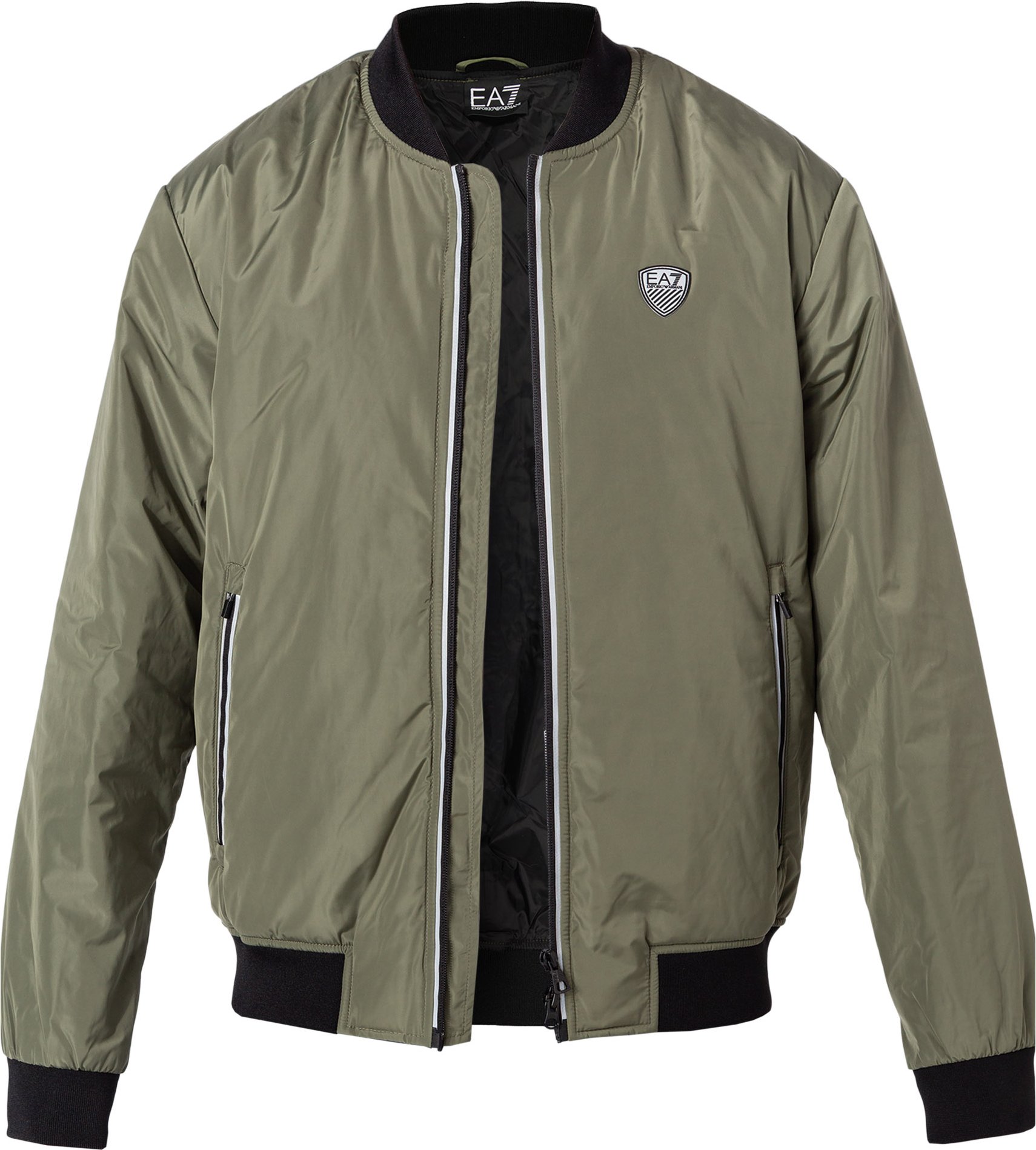 Thumbnail - EA7 Herren Jacke grün unifarben